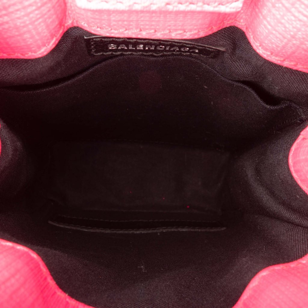 Balenciaga Mini Calfskin Logo Shopping Phone Holder - 4