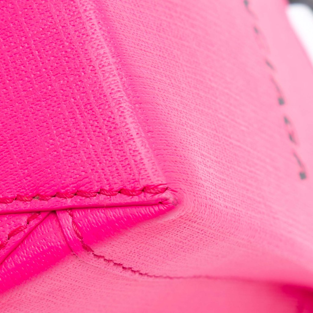 Balenciaga Mini Calfskin Logo Shopping Phone Holder - Image 12