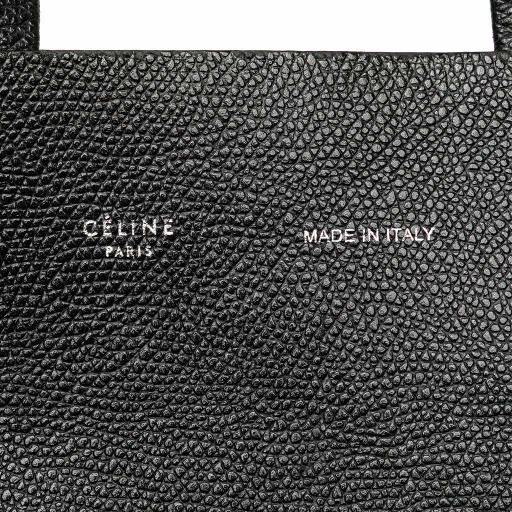 Celine Small Grained Calfskin Vertical Cabas Satchel - Detail 1