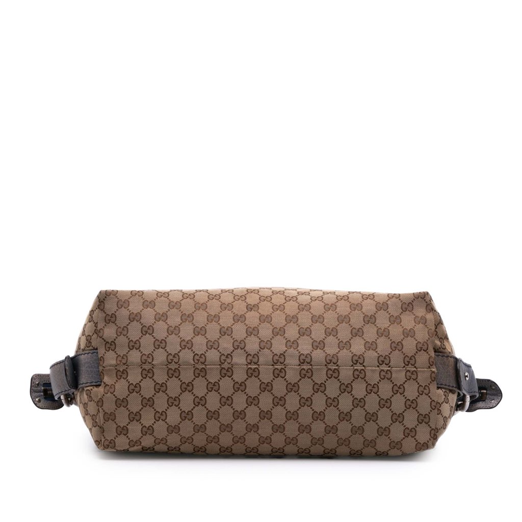 Gucci Medium GG Canvas Bamboo Bar Tote - 3