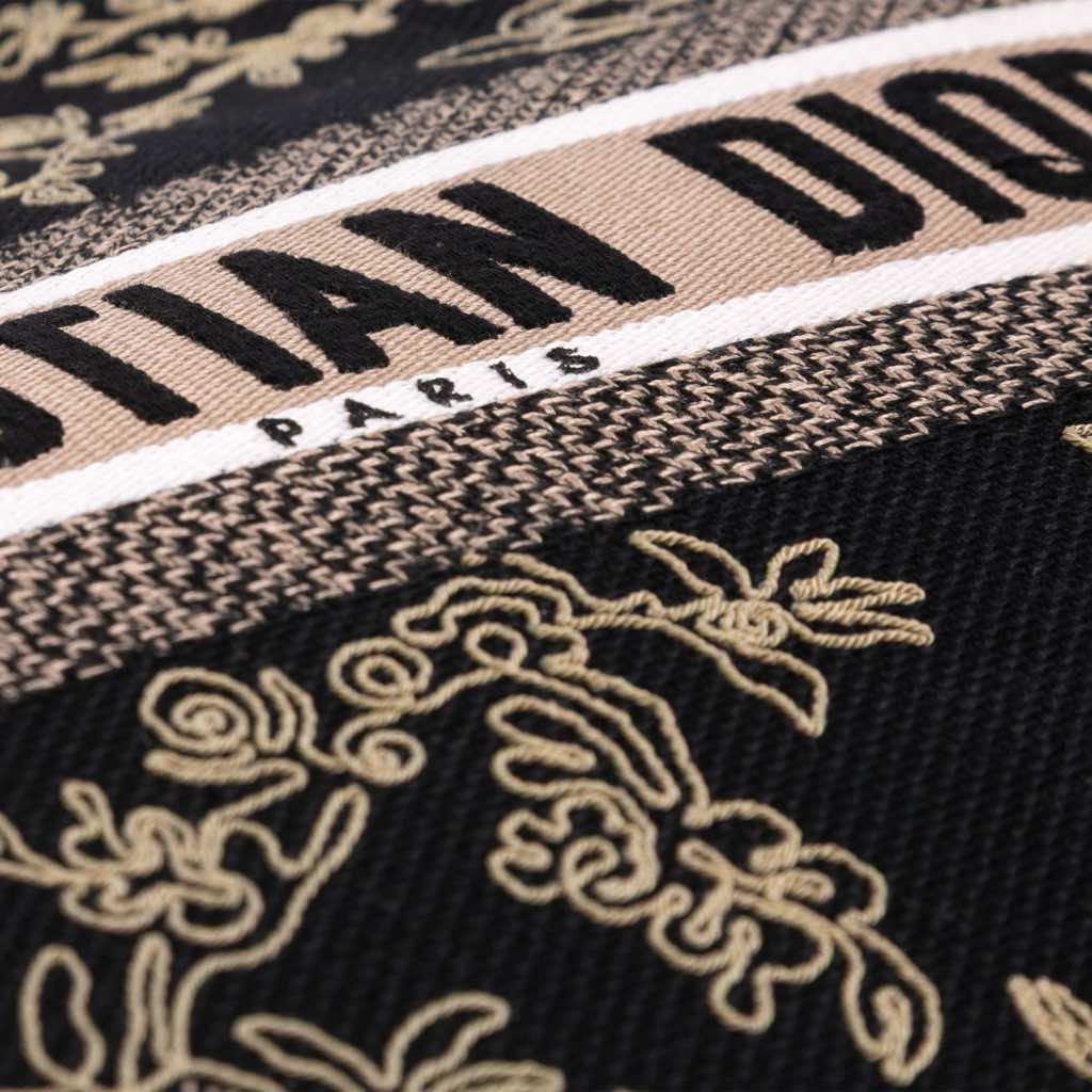 Dior Large Canvas Embroidered Jardin d'Hiver Book Tote - Detail 2
