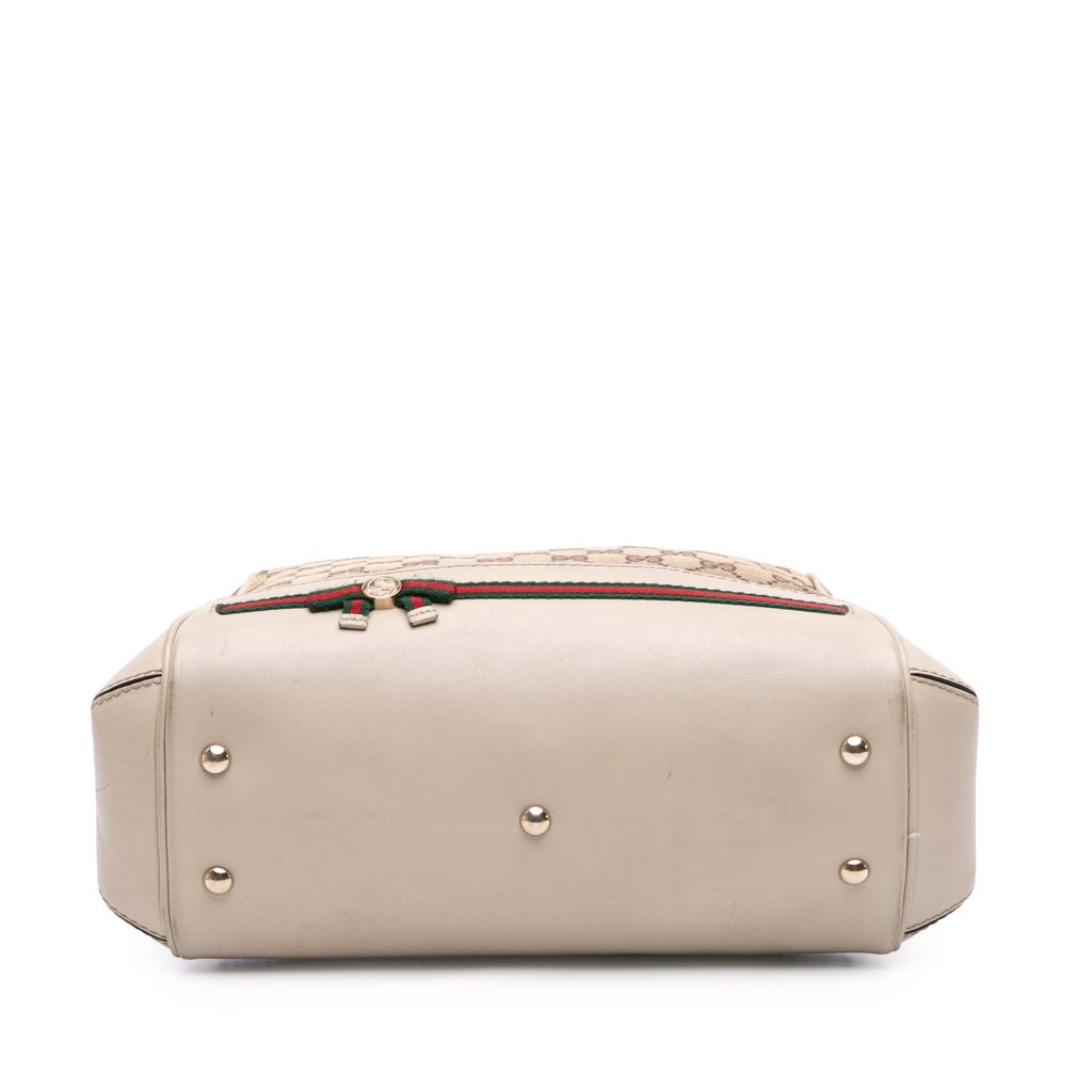 Gucci Small GG Canvas Web Mayfair Satchel - Image 6