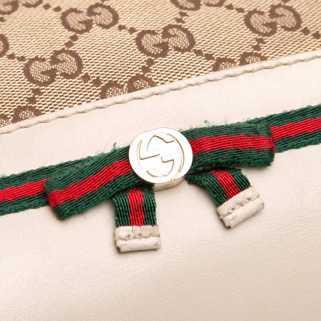 Gucci Small GG Canvas Web Mayfair Satchel - Image 10