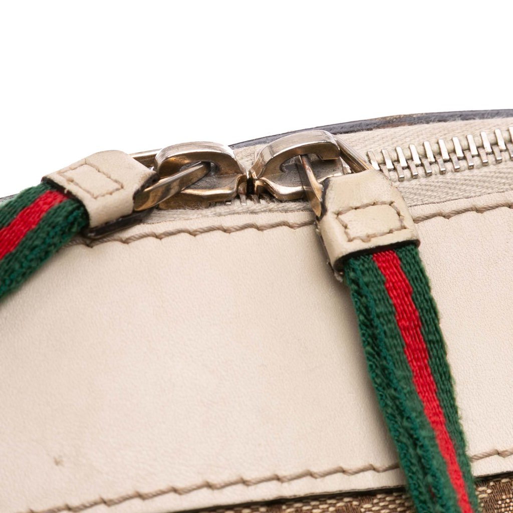 Gucci Small GG Canvas Web Mayfair Satchel - Image 11