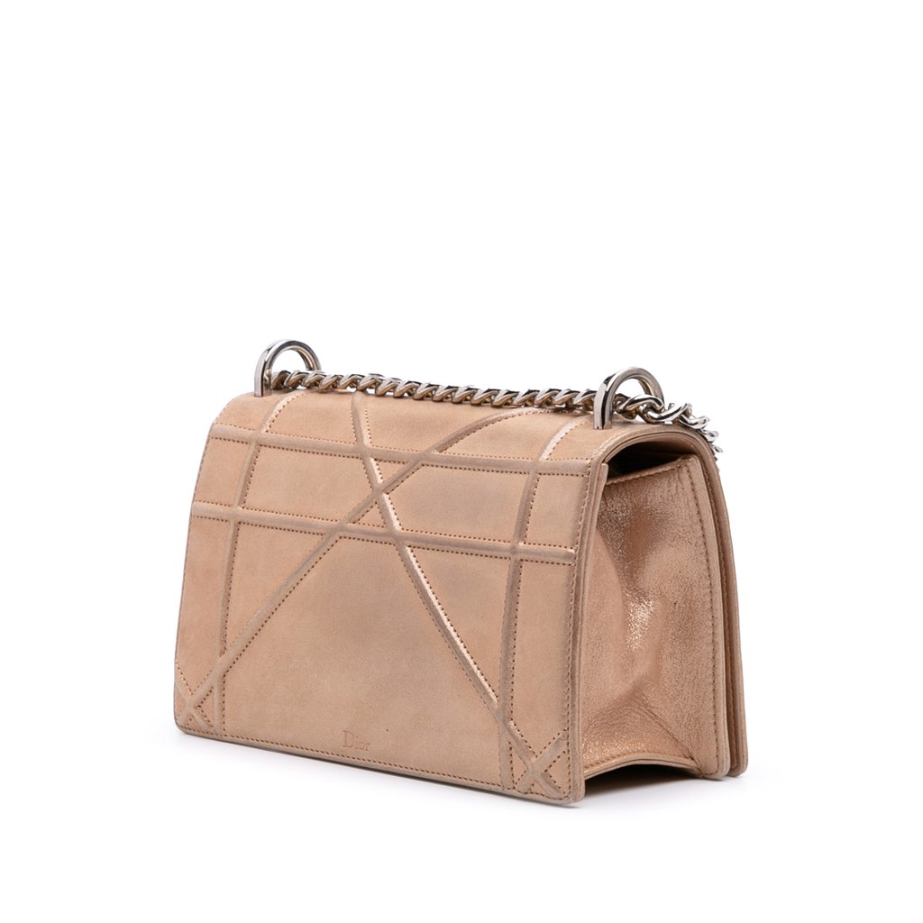 Dior Small Iridescent Lambskin Diorama Flap - 2