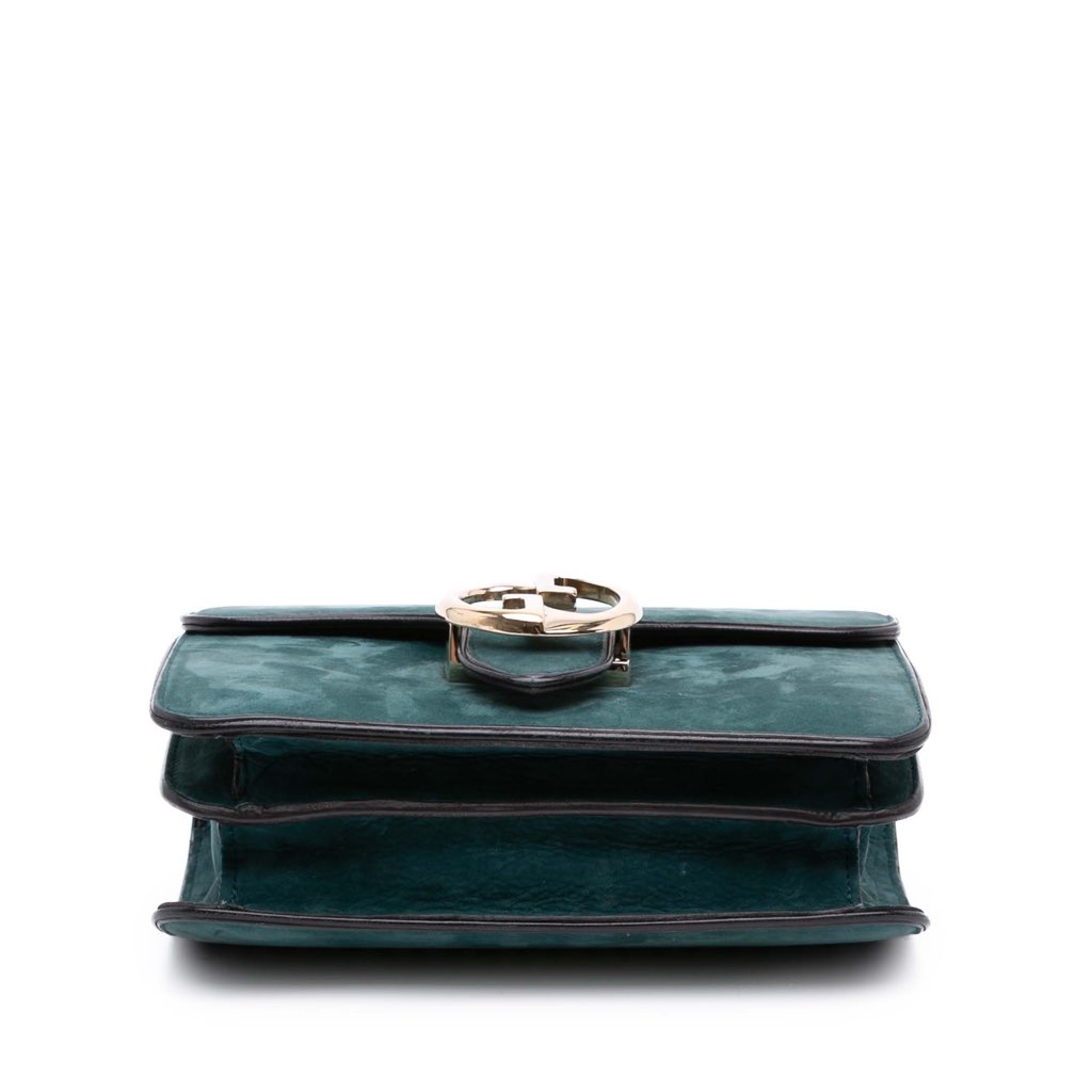 Gucci Nubuck 1973 Flap Handbag - 3