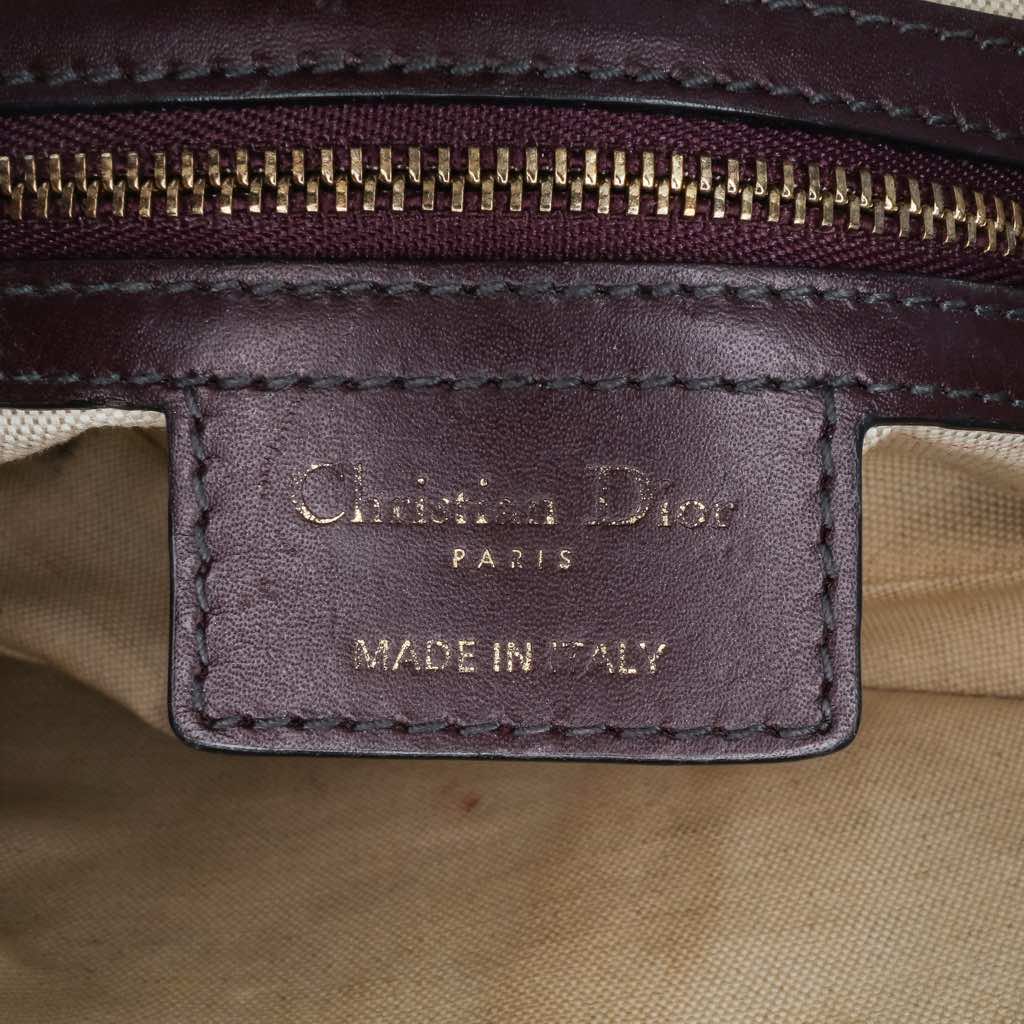 Dior Oblique Canvas Saddle Bag - Side view