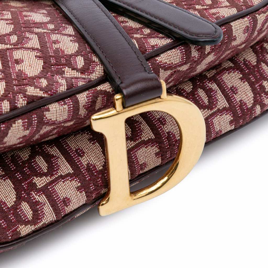 Dior Oblique Canvas Saddle Bag - Image 10