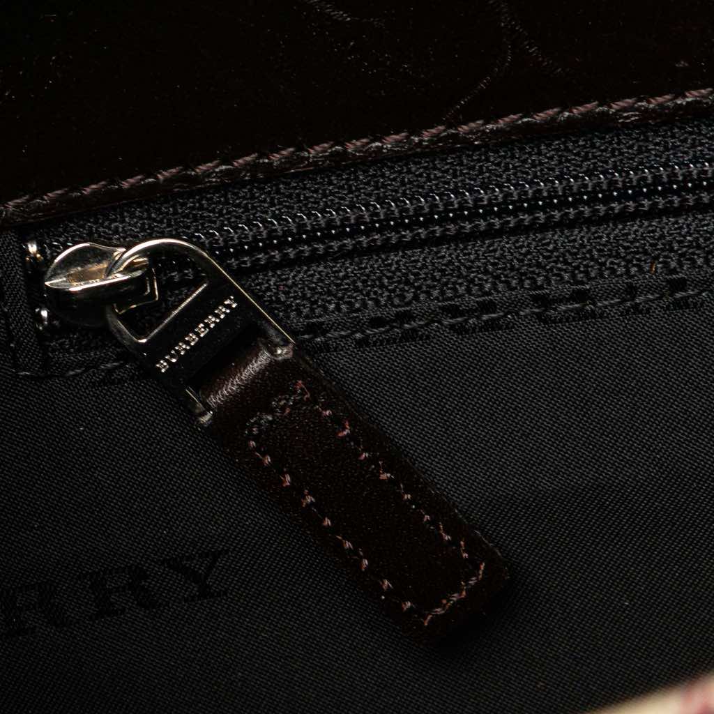 Burberry House Check Canvas Flap Crossbody - Detail 1