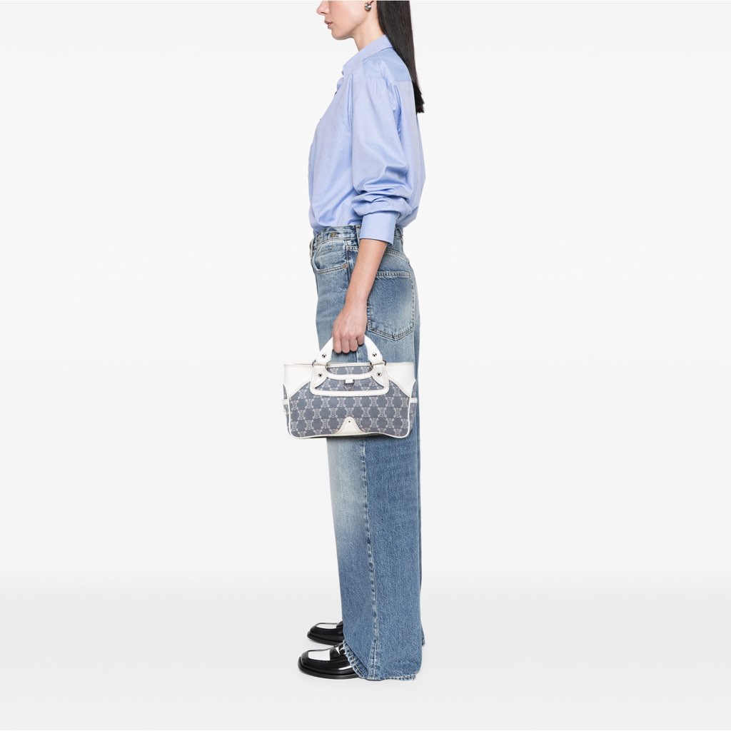 Celine Macadam Denim Boogie Handbag - Image 13