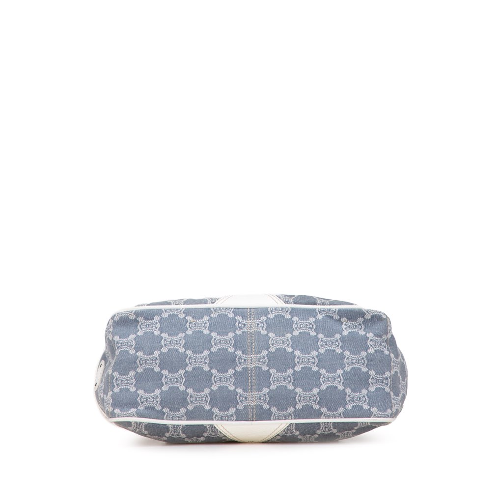 Celine Macadam Denim Boogie Handbag - Image 6