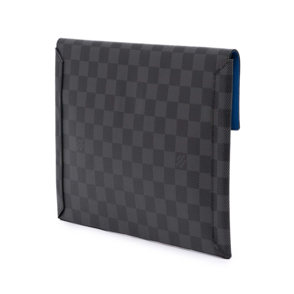 Louis Vuitton Damier Graphite Alpha Pochette GM - Back view