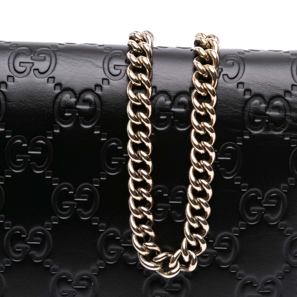 Gucci Mini Guccissima Bow Signature Wallet On Chain - Image 10