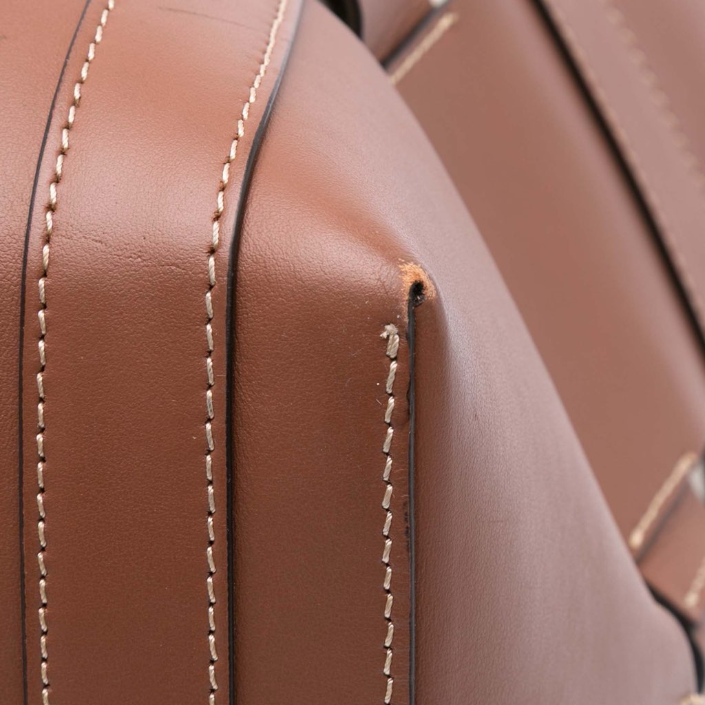 Burberry Large Leather Foster Tote - Image 10