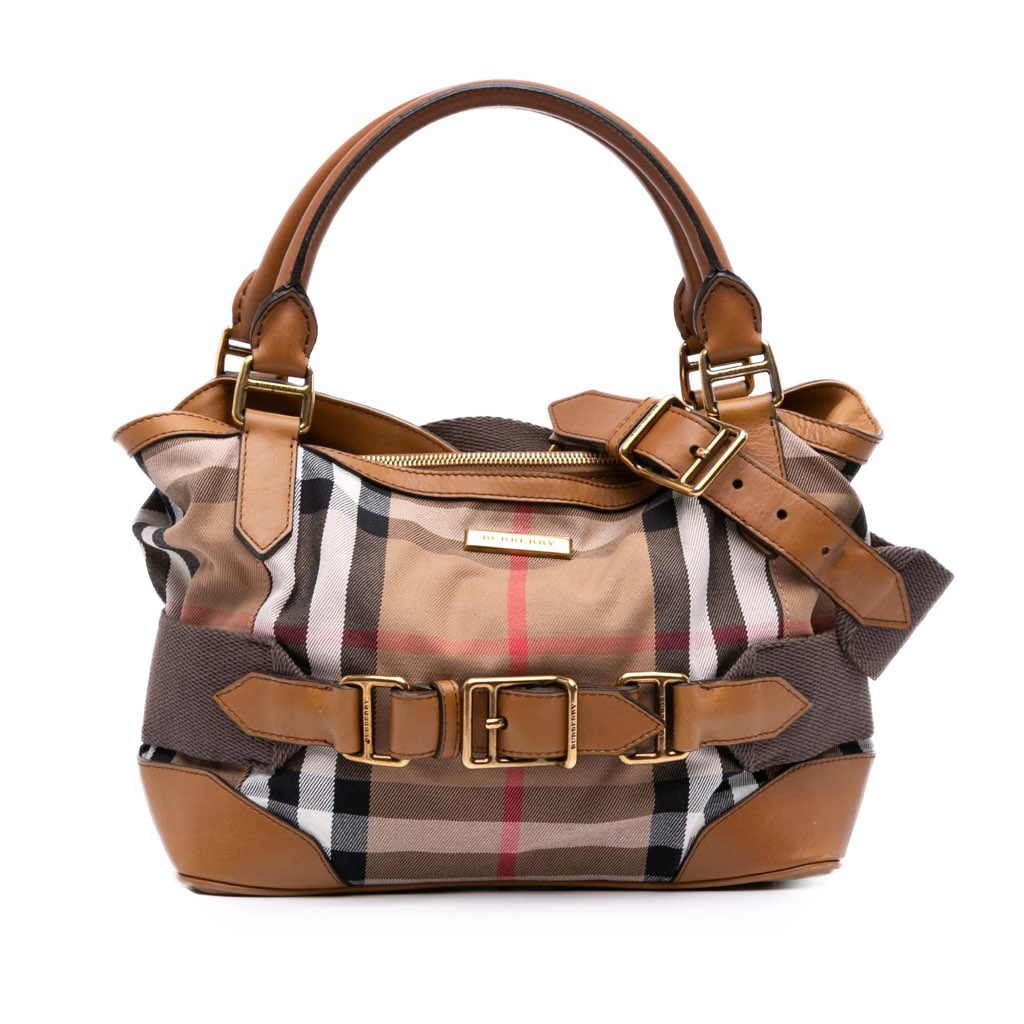 Burberry House Check Canvas Brecon Satchel