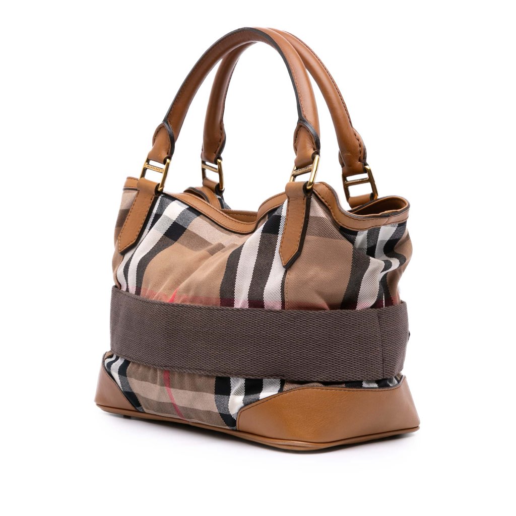 Burberry House Check Canvas Brecon Satchel - 2