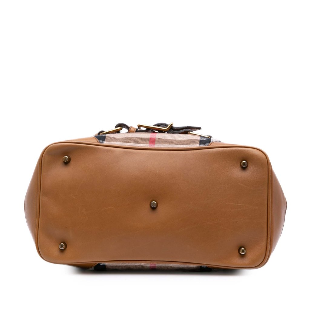 Burberry House Check Canvas Brecon Satchel - 3