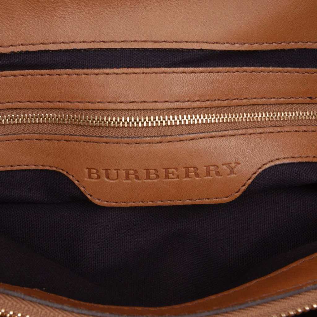 Burberry House Check Canvas Brecon Satchel - 5