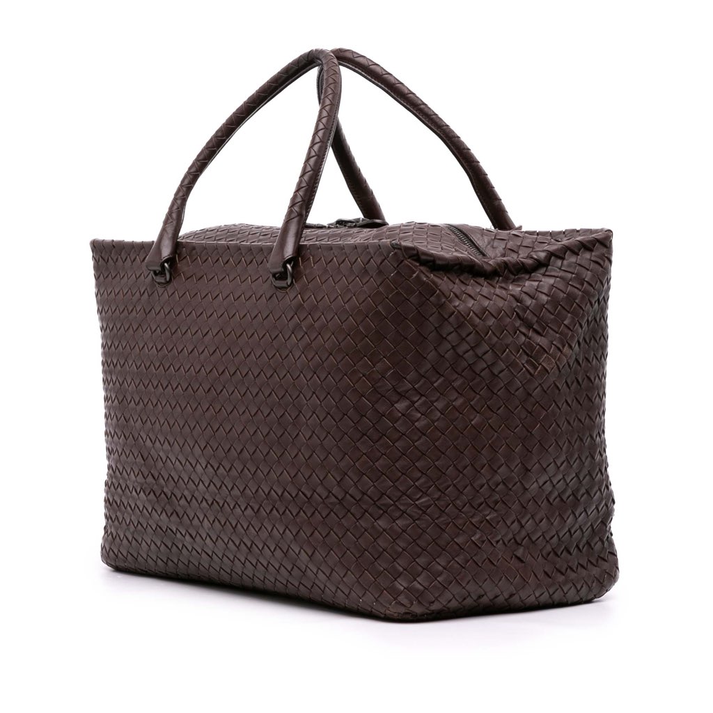Bottega Veneta Large Nappa Intrecciato Brick Tote - 2