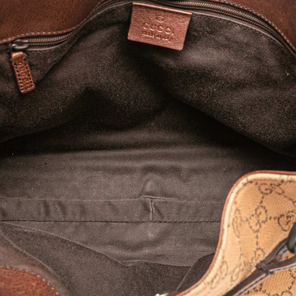 Gucci GG Denim Horsebit Shoulder Bag - 4