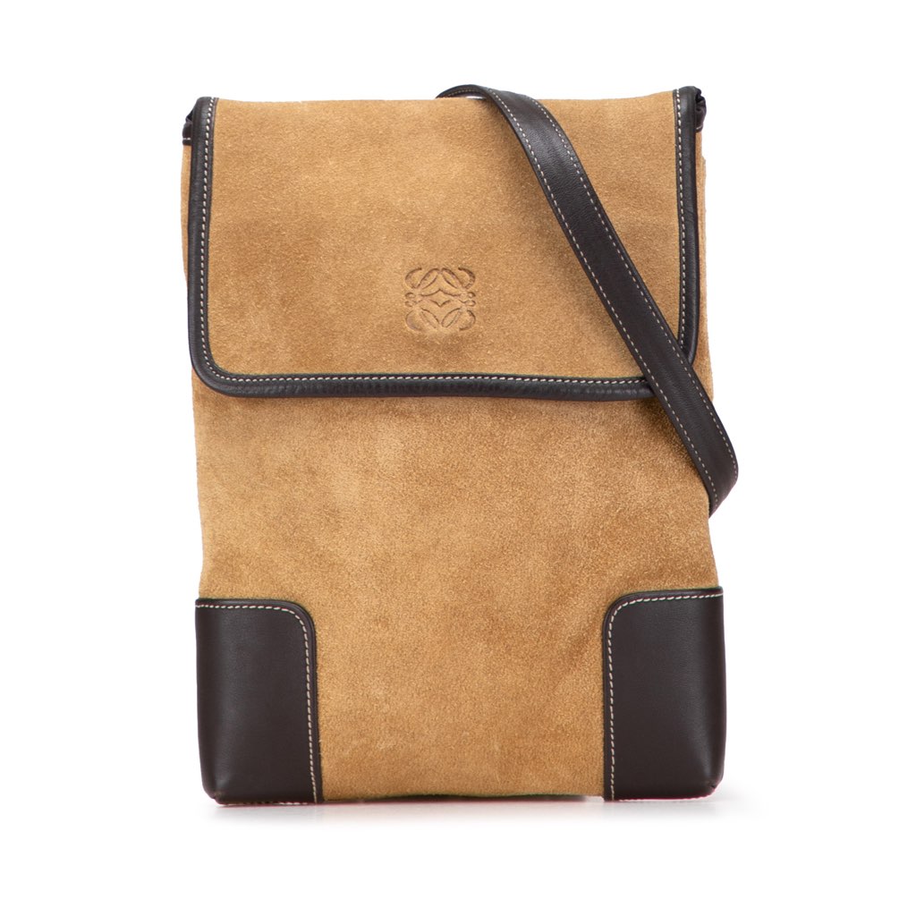 Loewe Suede Anagram Crossbody