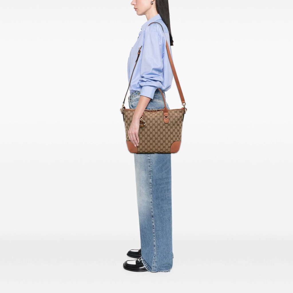 Gucci GG Canvas Heart Bit Satchel - Image 16