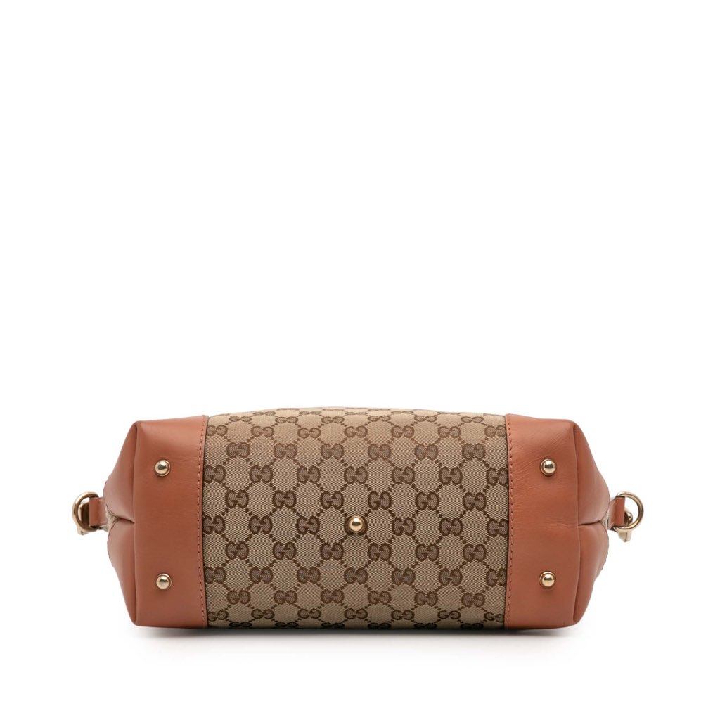 Gucci GG Canvas Heart Bit Satchel - Image 6