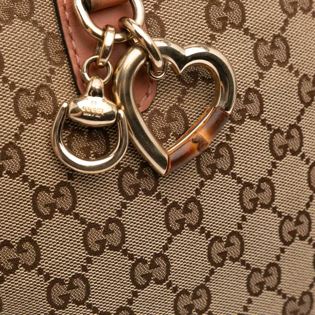 Gucci GG Canvas Heart Bit Satchel - Detail 2