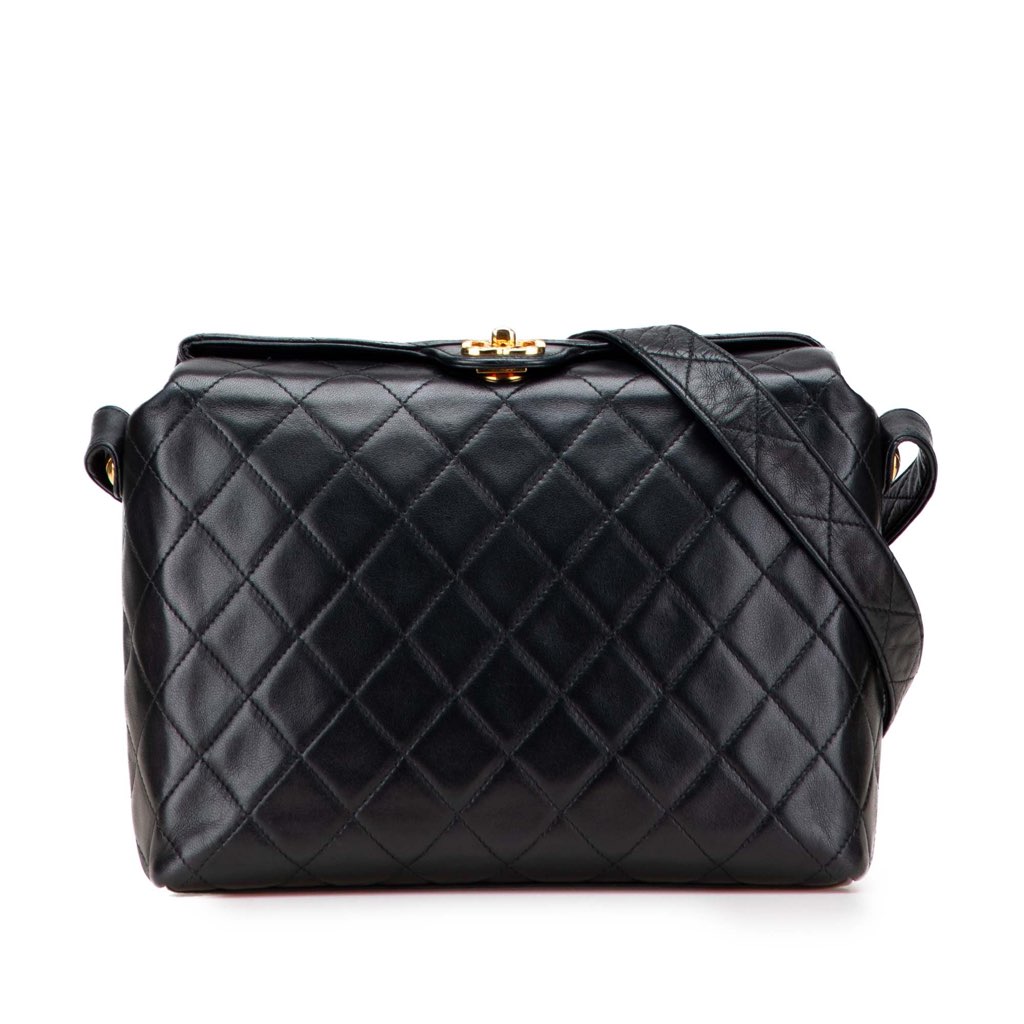 Chanel CC Quilted Lambskin Crossbody