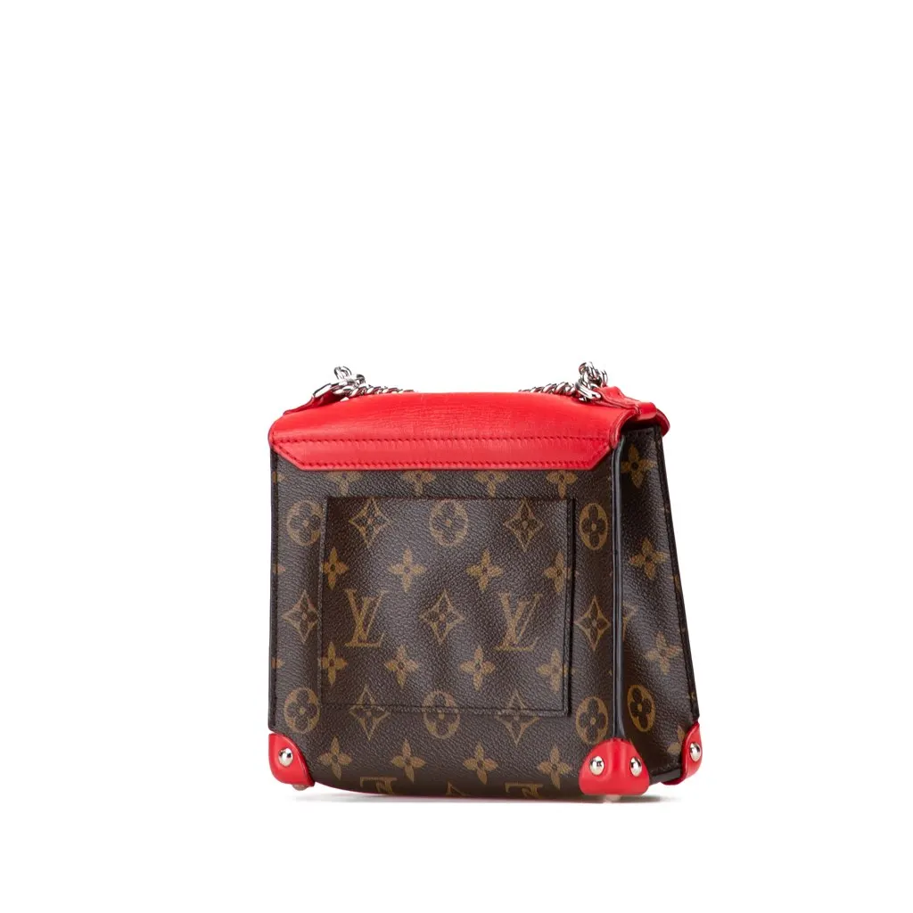 Louis Vuitton Monogram Tribal Mask Pochette PM Brown Canvas Very good - Back View