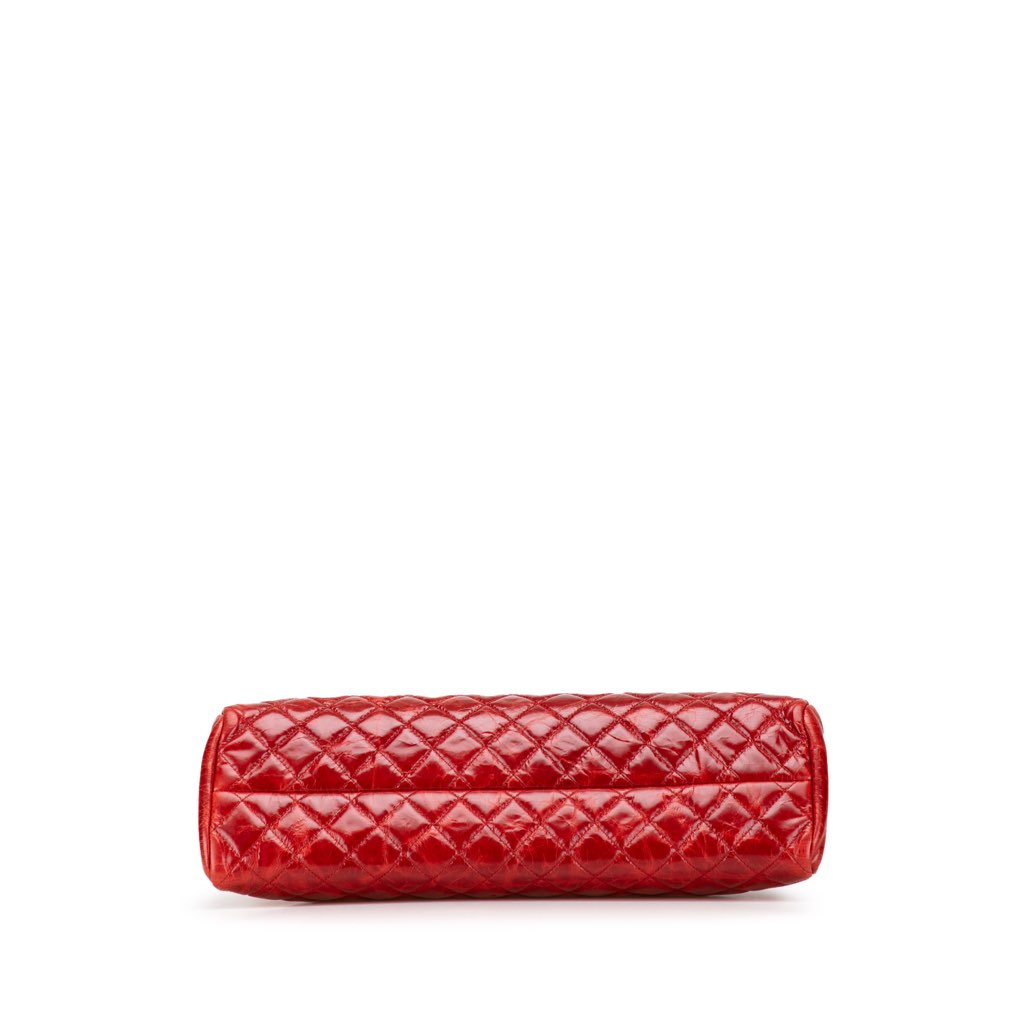 Chanel Large Glazed Calfskin Mademoiselle Bowling Bag - Image 6