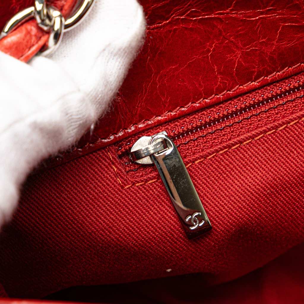Chanel Large Glazed Calfskin Mademoiselle Bowling Bag - Detail 2