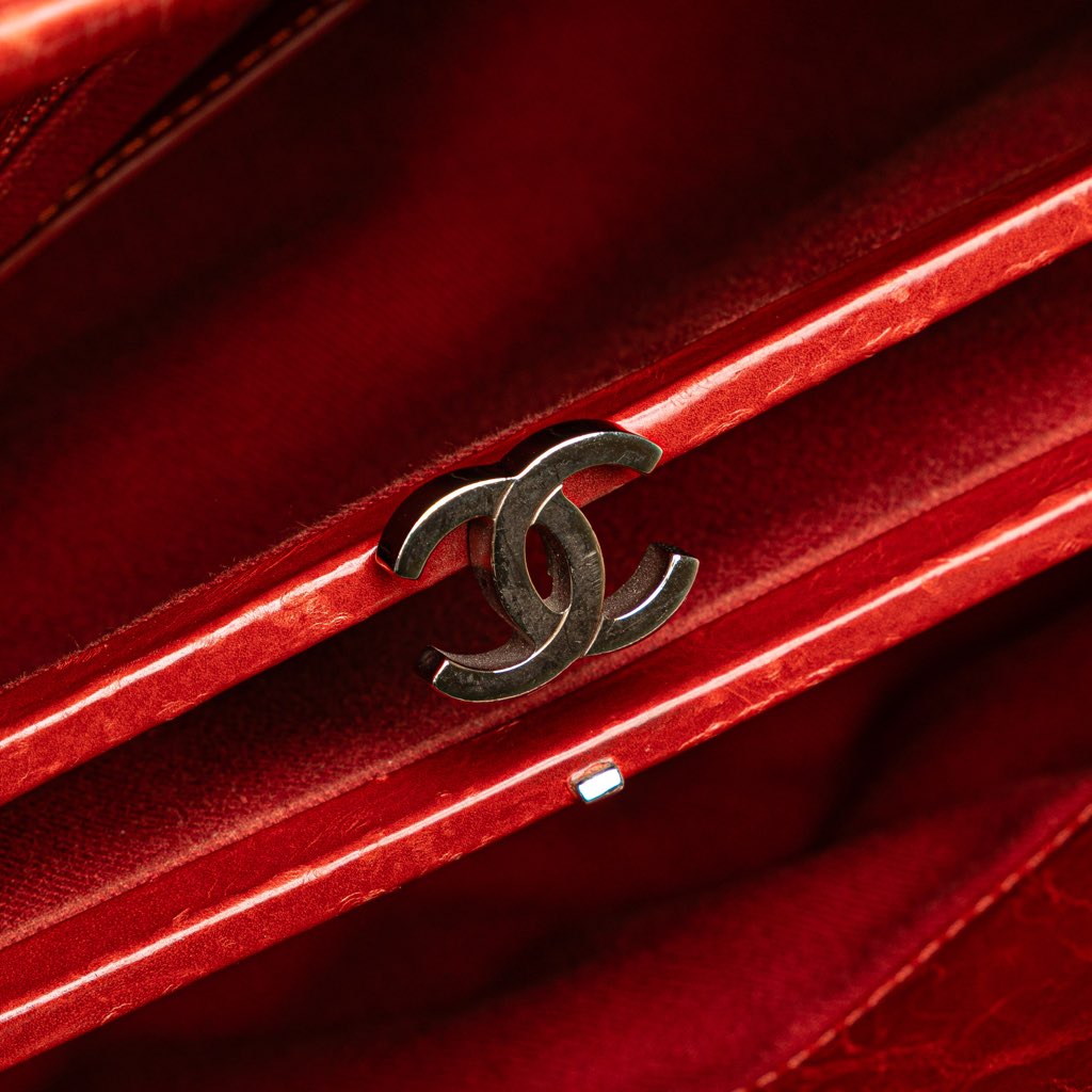 Chanel Large Glazed Calfskin Mademoiselle Bowling Bag - Image 10