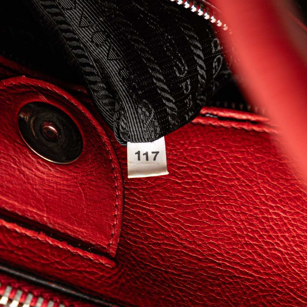 Prada Glace Calf Twin Pocket Satchel - Detail 1