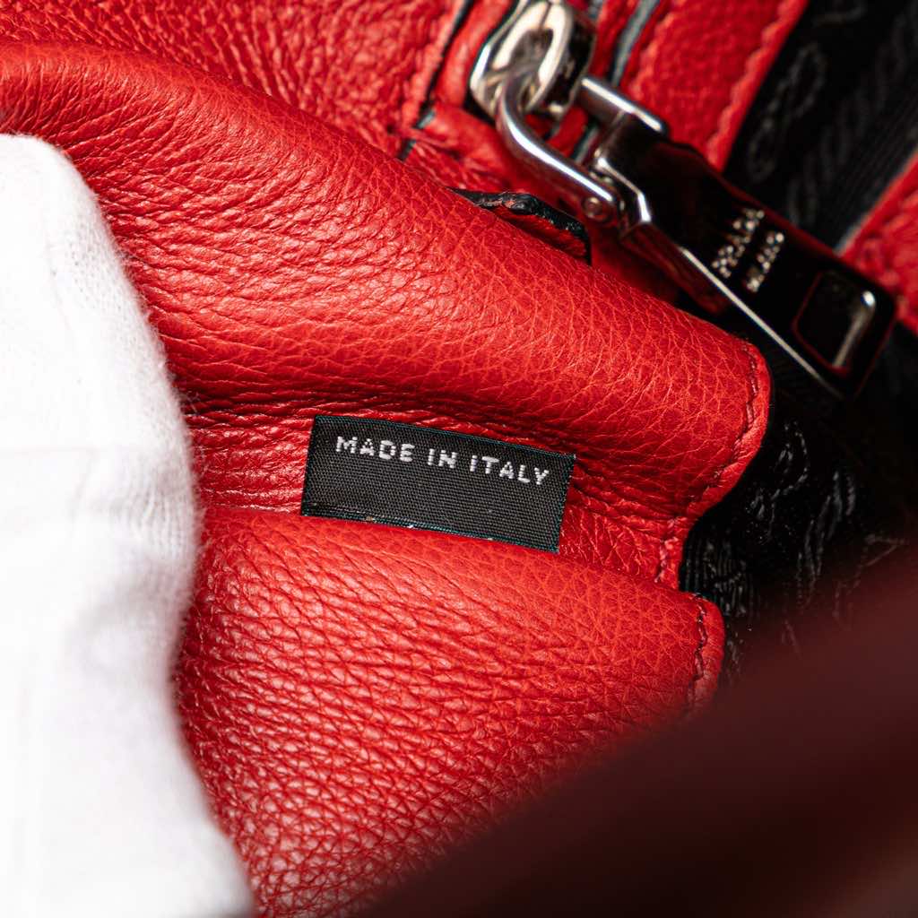 Prada Glace Calf Twin Pocket Satchel - Detail 2