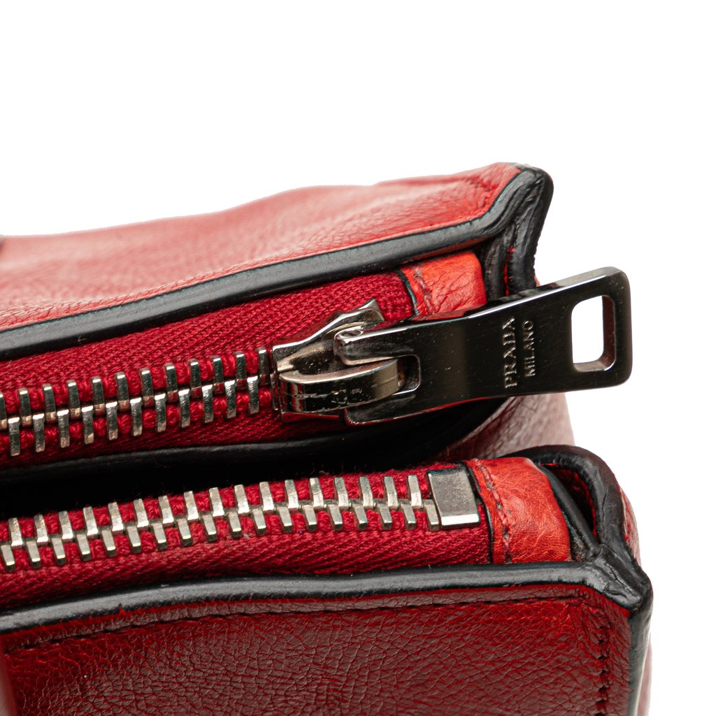 Prada Glace Calf Twin Pocket Satchel - Image 11