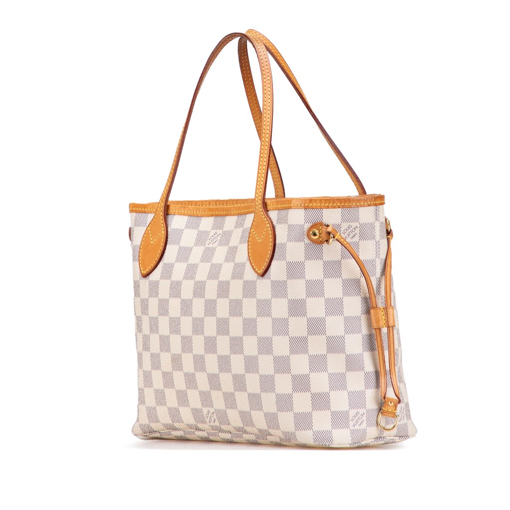 Louis Vuitton Damier Azur Neverfull PM - Back view
