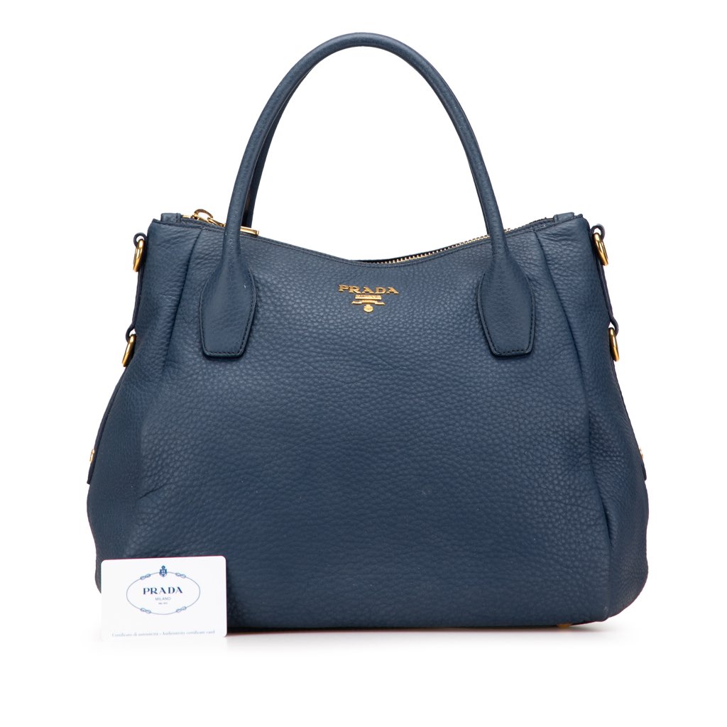 Prada Vitello Daino Sacca 2 Manici Convertible Tote - Image 13