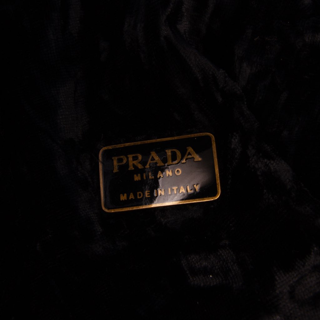 Prada Velvet Shoulder Bag - Side view