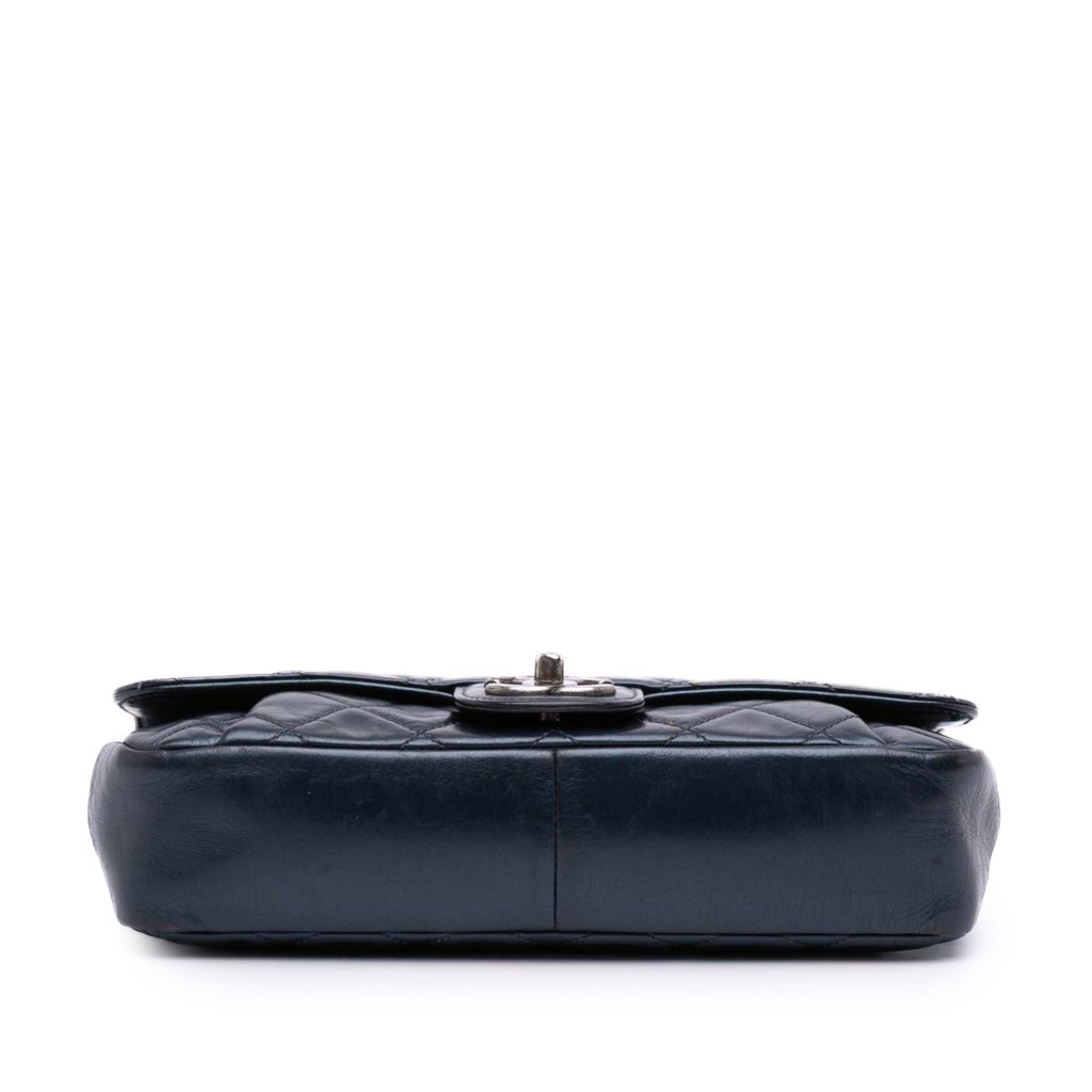 Chanel Medium Quilted Glazed Calfskin Coco Pleats Flap - Image 6