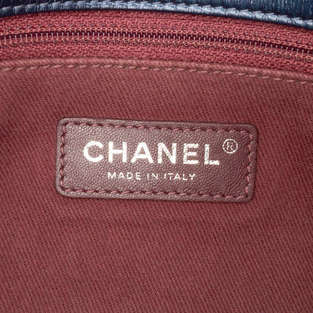 Chanel Medium Quilted Glazed Calfskin Coco Pleats Flap - Side view