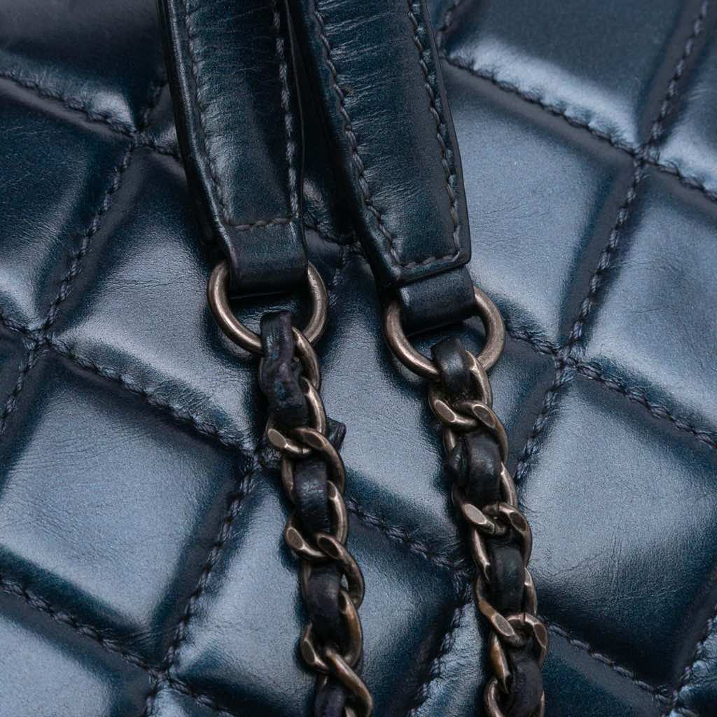 Chanel Medium Quilted Glazed Calfskin Coco Pleats Flap - Image 12