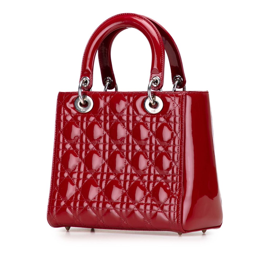 Dior Medium Patent Cannage Lady Dior - Back view