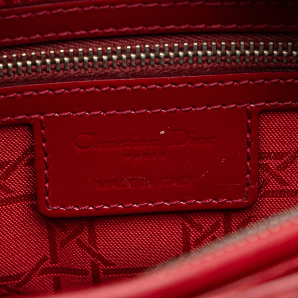 Dior Medium Patent Cannage Lady Dior - Side view