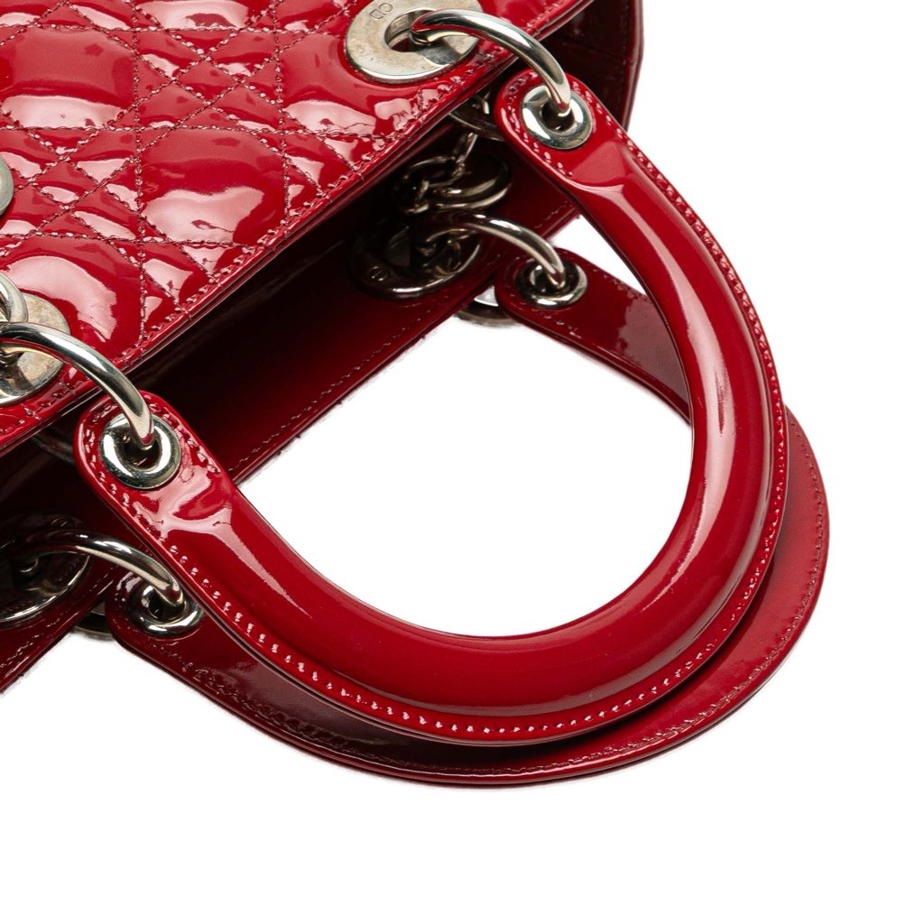 Dior Medium Patent Cannage Lady Dior - Image 11