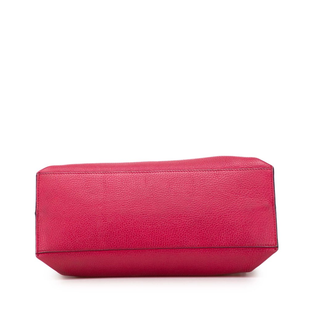 Gucci Medium Leather Bamboo Daily Satchel - Image 6