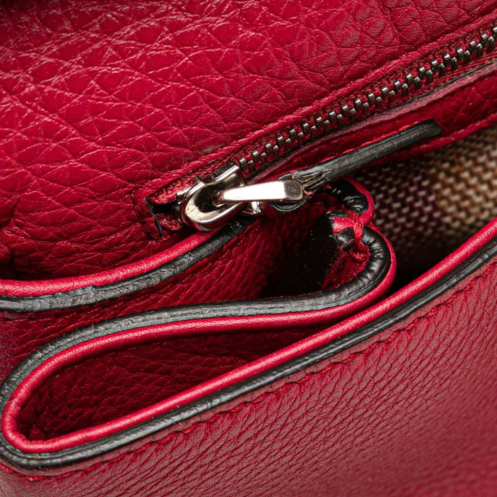 Gucci Medium Leather Bamboo Daily Satchel - Image 11