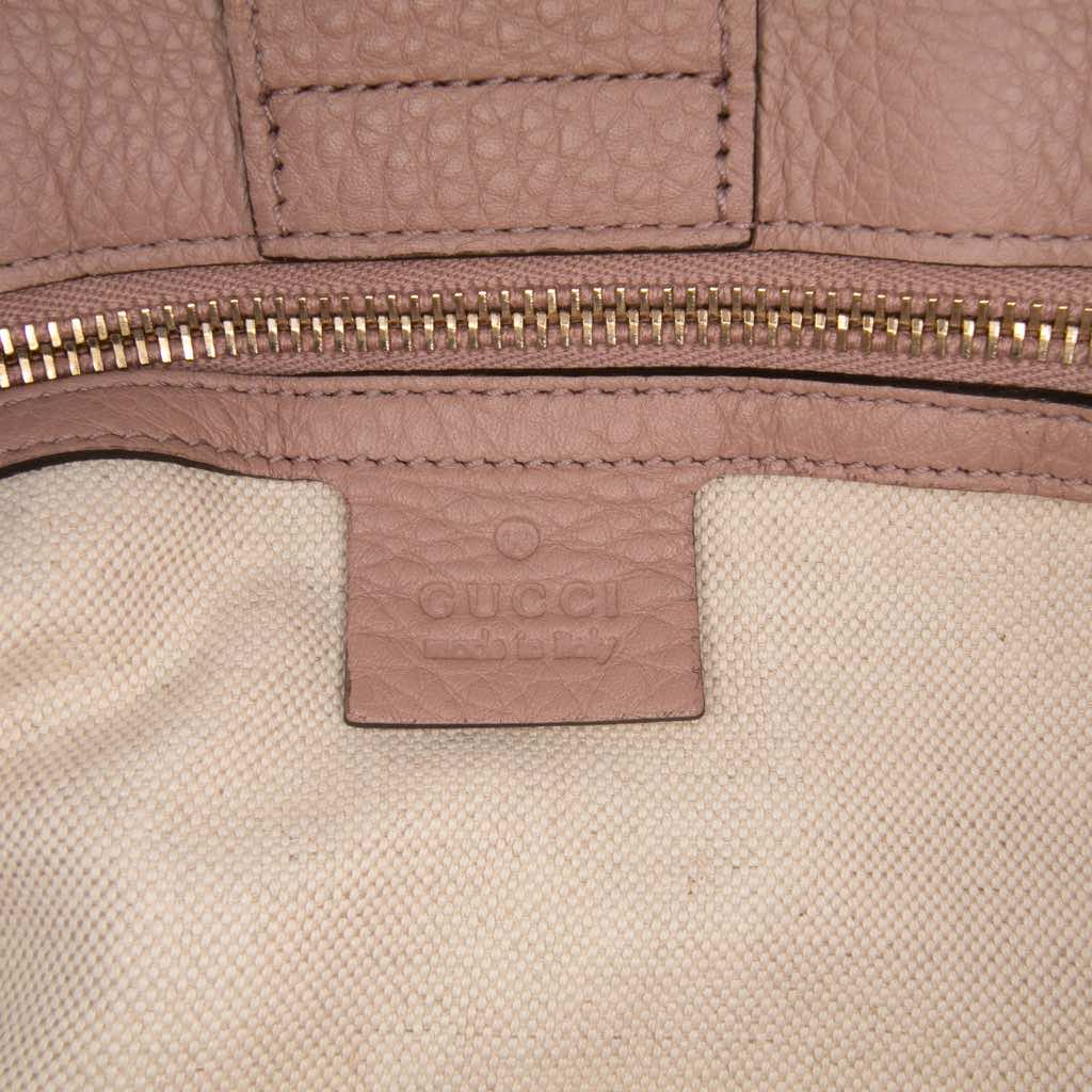 Gucci Medium Calfskin Bamboo Shopper Satchel - Side view