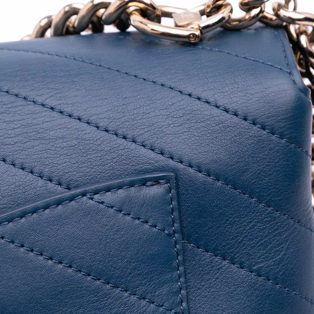 Chanel Medium Calfskin Coco Chevron Envelope Flap - Image 12