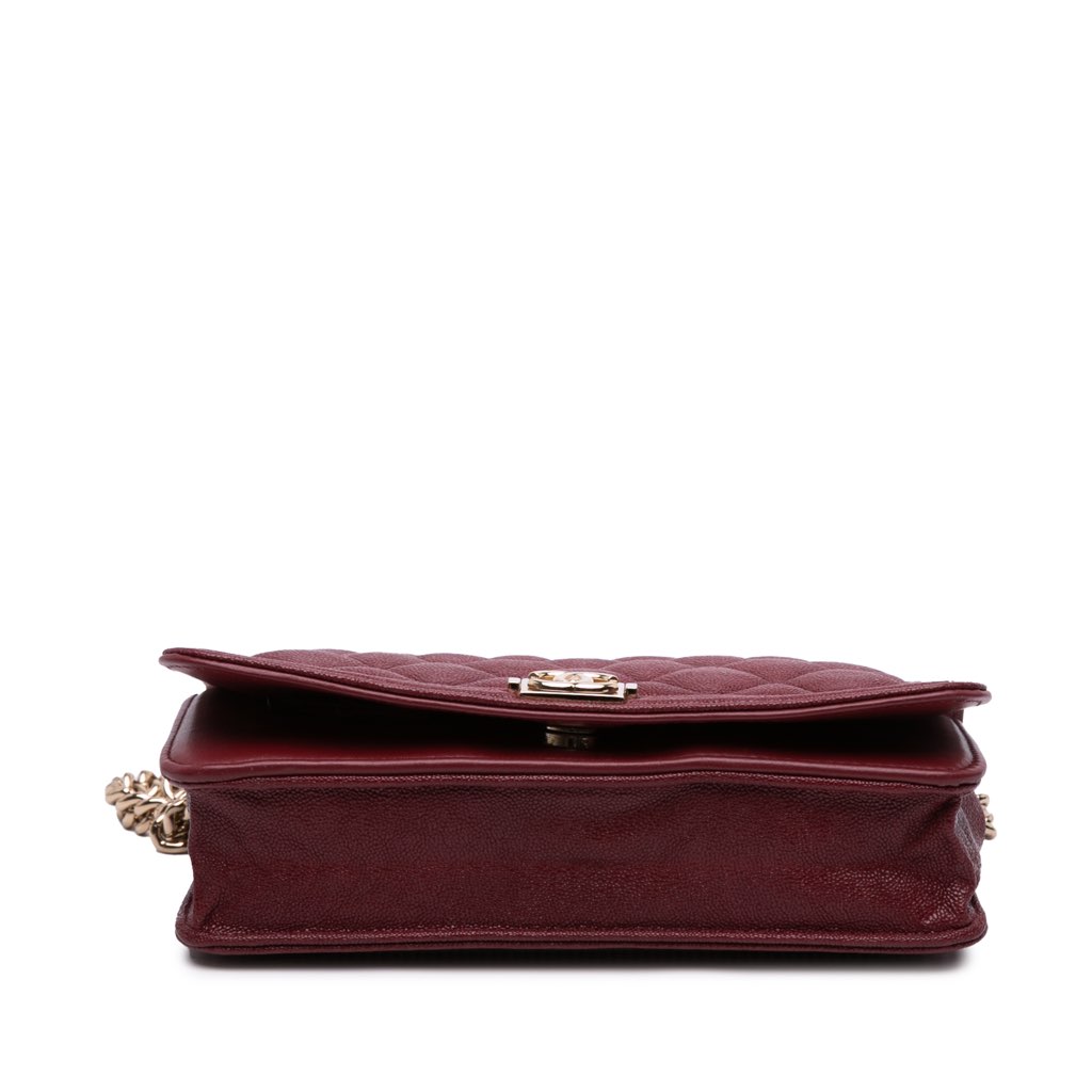 Chanel Quilted Caviar Boy Wallet on Chain - 3